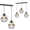 Cliff Black Hanging Lamp 3Xe27