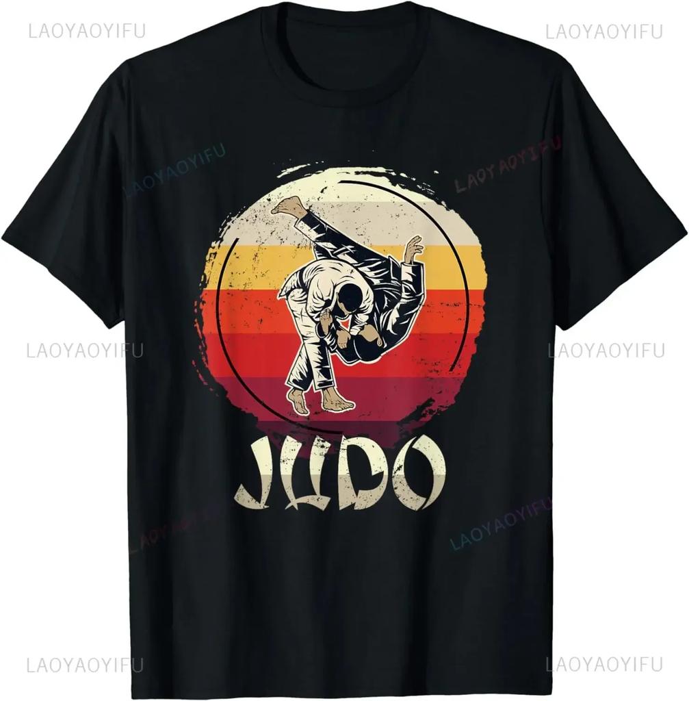 Judo T-shirt Summer Trend Harajuku Short-sleeved Unisex Graphic Oversized T-shirt