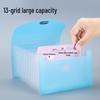 Candy Color Accordion A6 Waterproof Document Holder - 13 Pockets, Dirt-Resistant, Large Capacity for Tickets & Invoices