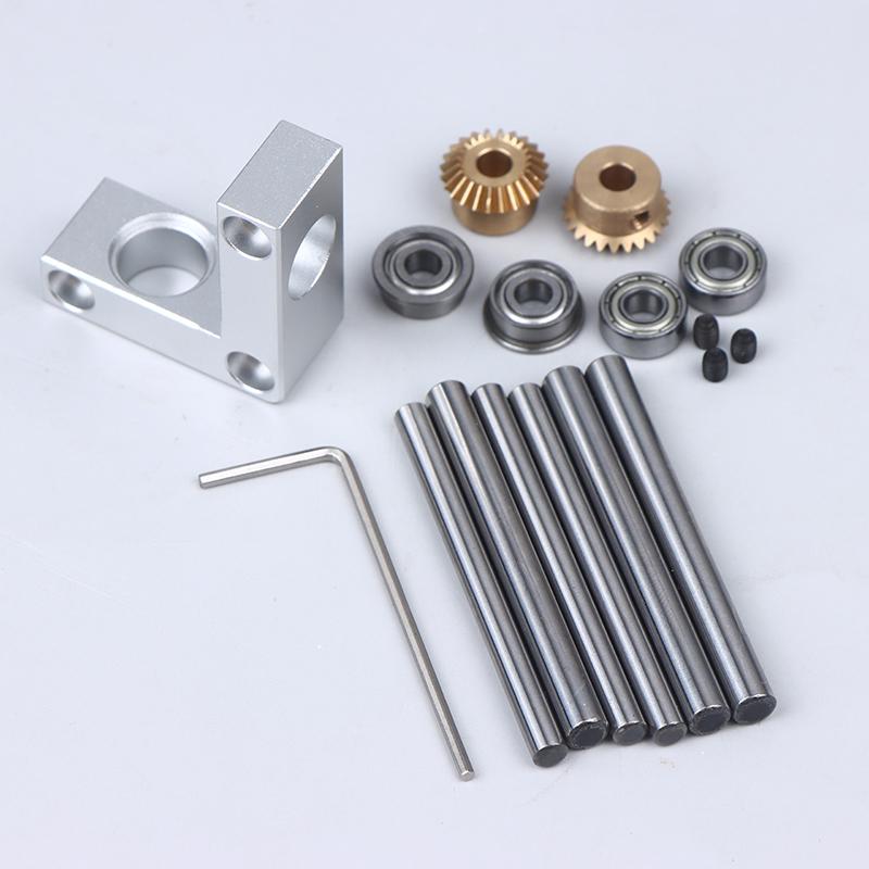 4/5Mm Mini Right Angle Rotator Small 90 Degree 1:1 Gearbox Bevel Gear Commutator Model Transmission Case