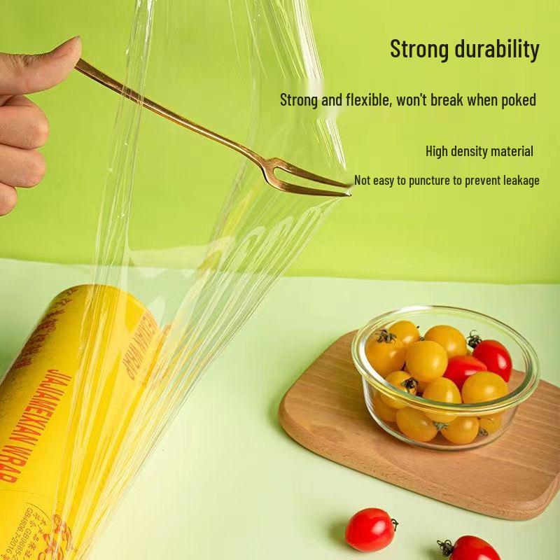 Large Food Grade PVC Cling Film Roll for Kitchen, Refrigerator, and Catering Use