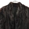 Reversible Fur Coat Dark Brown Women Used