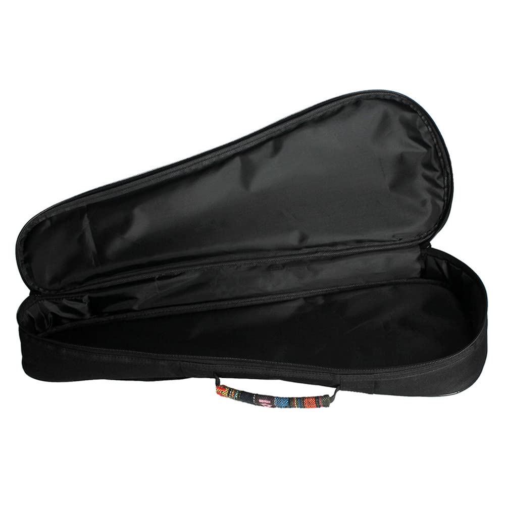 ZEYUAN Colorful 21" Soprano Ukelele Ukulele Bag Backpack Case with Adjustable Shoulder Strap and Durable Cotton Thick Padded Ethnic Style