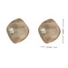 Irregular Geometric Clip On Earrings For Women Non Pierced Candy Color Resin Jewelry  Ear Cuff Earring Daily Accessories