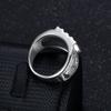 S925 Silver Ring Hip-hop Ring Gold-plated Diamond Virgin Mary Men's Ring