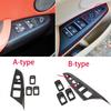 Carbon Fiber ABS Window Lift Switch Button Cover For BMW X3 F25 X4 F26 2014-2017