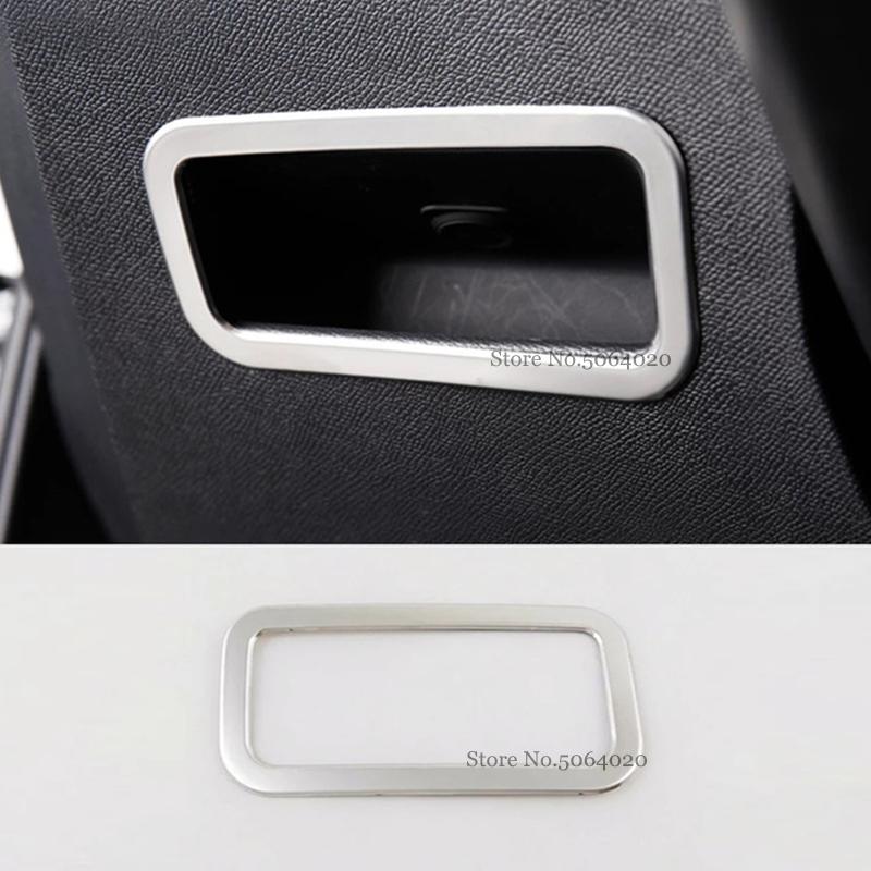 For Peugeot 3008 GT 5008 2017-2023 Car Styling Accessories Stainless Steel Interior Front Row Water Cup Holder Frame Cover Trim