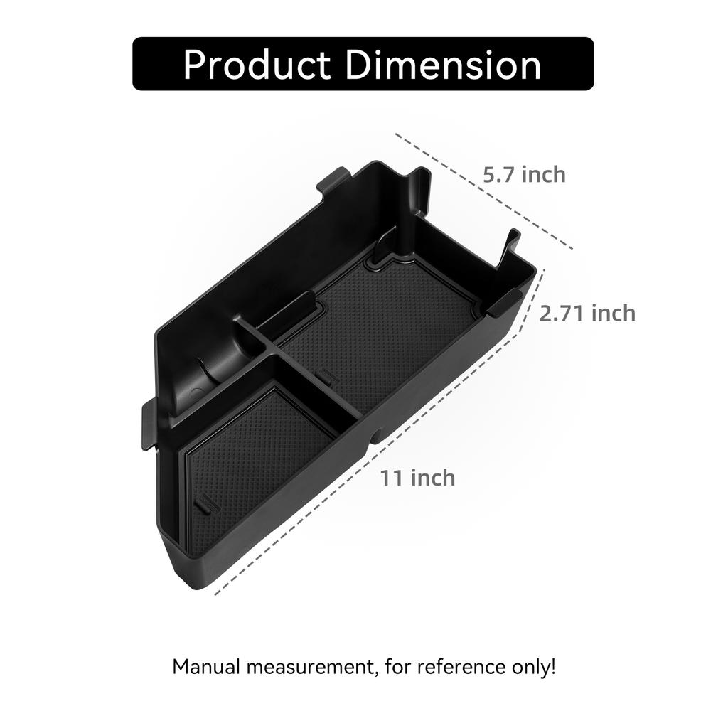 Para Volkswagen VW Jetta 2020-2025 Consola Central Reposabrazos Caja de Almacenamiento Bandeja Organizadora Accesorios Interiores de Coche Negro