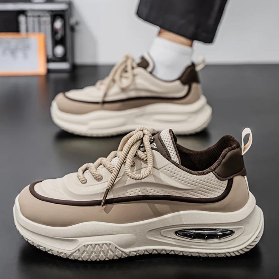 2025 Designer New Men's Breathable Increase Thick Sole Non-slip Fashion Casual Sports Loafers Walking Large Size Men's Shoes