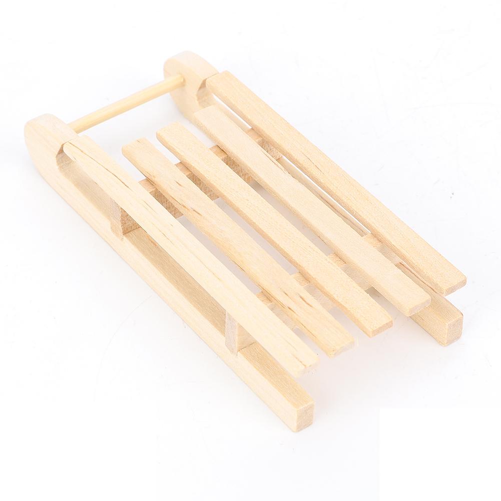 1:12  ature Wooden Simulation Sleigh Model   Christmas Landscape   Accessory Gift for Children
