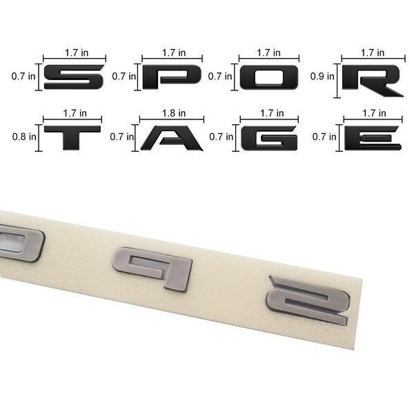 SPORTAGER Logo Aufkleber Für SPORTAGER Auto Hinten Stamm Abzeichen Aufkleber Auto Front Hood Emblem Aufkleber