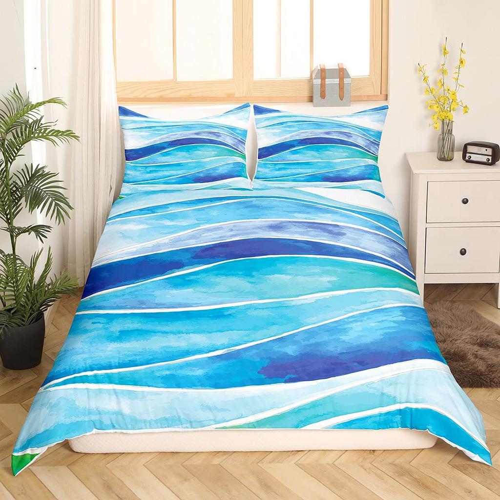 Peacock Couple Three-Piece Quilt Cover Digital Printing Bedding Set Four Seasons Bed Cover