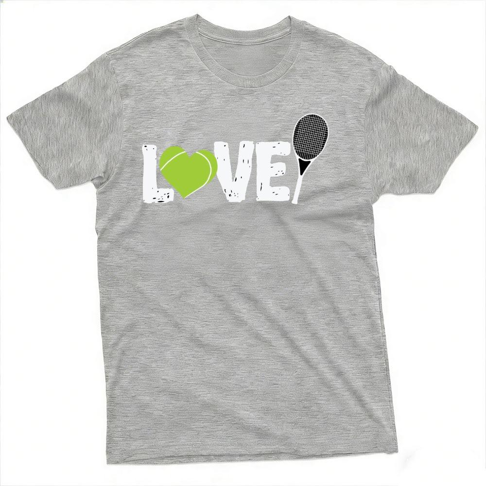 Tennis Love Graphic Tshirt Vintage Distressed Print Short Sleeve Tee Casual Sports Tennis Lover Gift Cotton Daily Wear Tops
