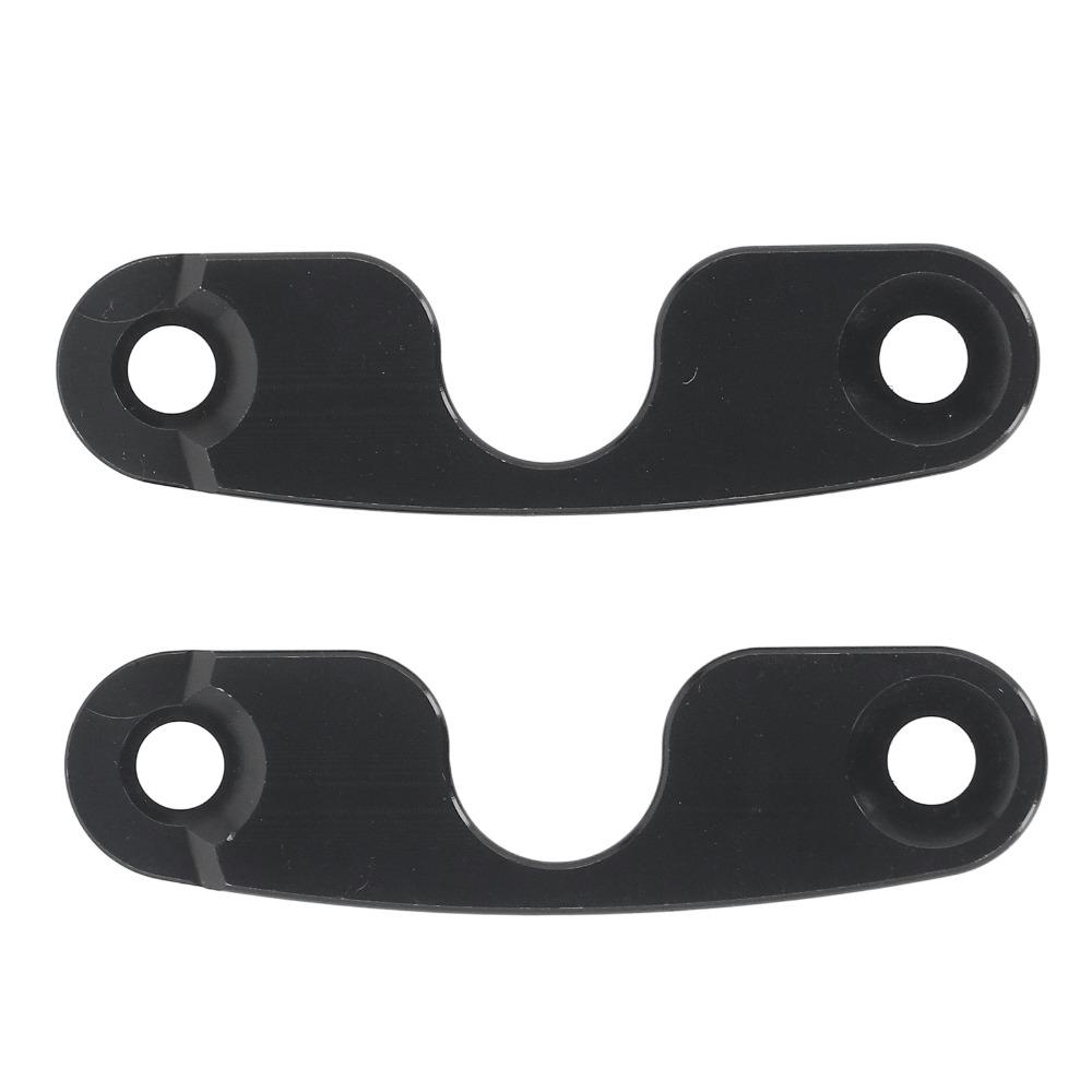 2pcs Round 2 Design Sun Visor Repair Kit Aluminum Alloy Visor Kit Driver Side & Passenger Side