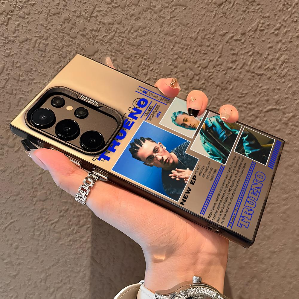 T-Trueno Hip Hop Rapper Phone Case For Samsung Galaxy S25 Edge S24 S23 S22 S21 S20 Ultra Funda Silicone Silver Cover