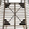 Dining Chairs 4 pcs Brown Natural Rattan