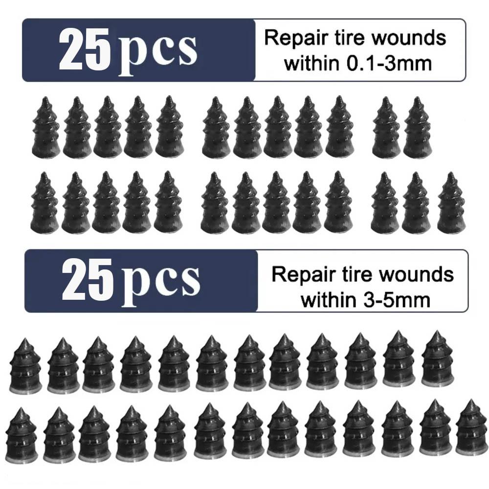 Tire Repair Rubber Nail,40PCS Tire Repair Rubber Screws Fast Tyre Self-Service Tool,Electromobile Tire Puncture Repair for Car