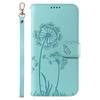 For iPhone 14 Pro Leather Case Wallet Phone Cover Dandelion Imprint