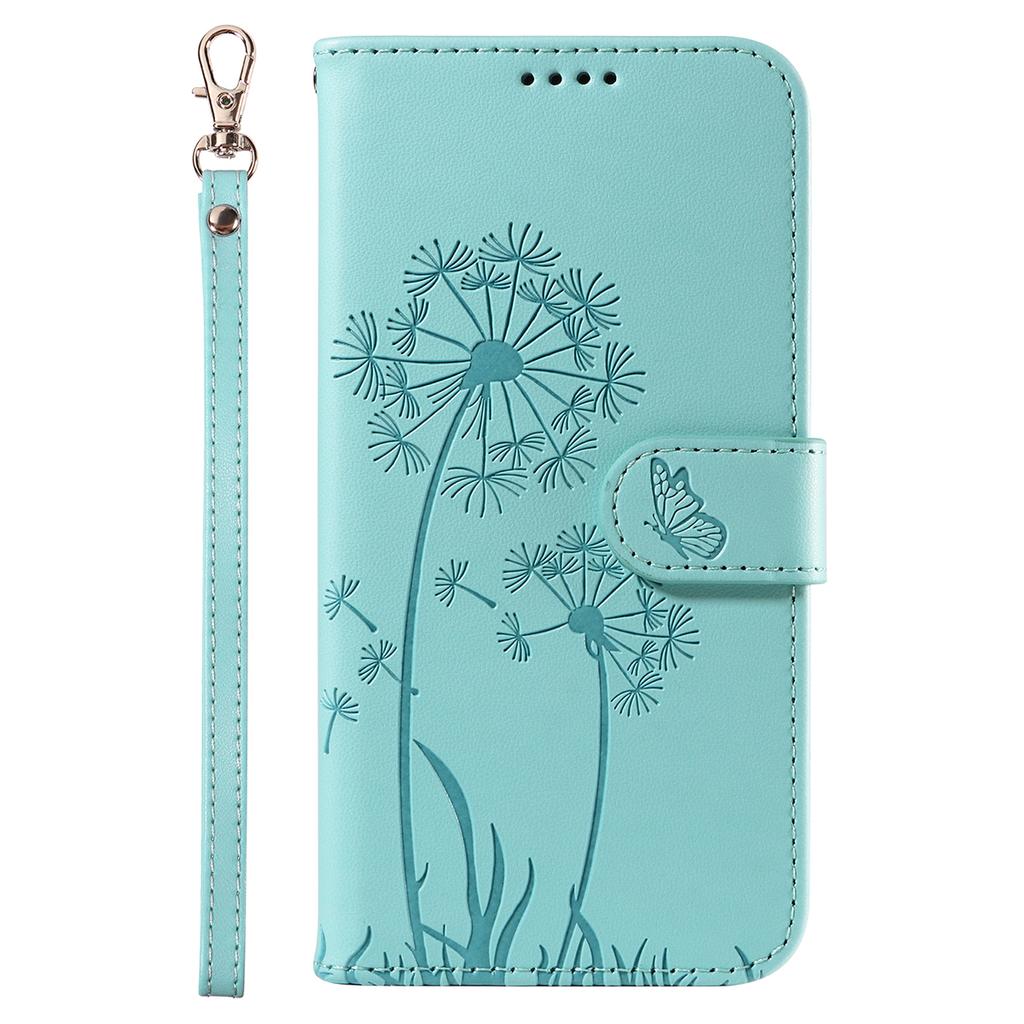 For iPhone 14 Pro Leather Case Wallet Phone Cover Dandelion Imprint