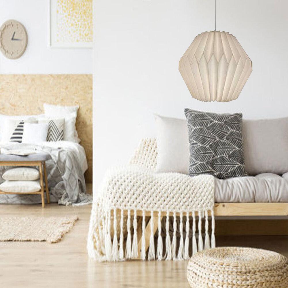 Nordic Modern Art Decoration Paper Origami Lantern Hanging Ceiling Pendant Light Lamp Shade