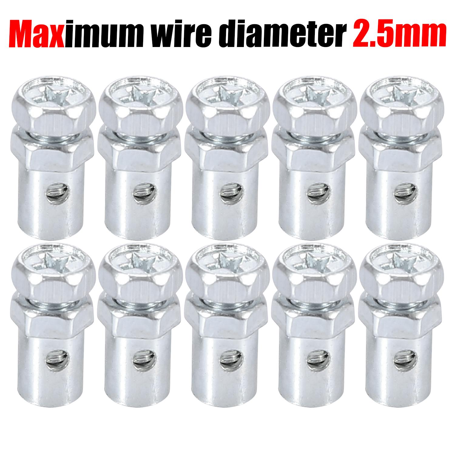 Motorcycle Throttle Cable Stopper Clamp Universal Choke Wire Adjuster Metal Buckle for E-Scooter Bicycle Kart ATV Accessories