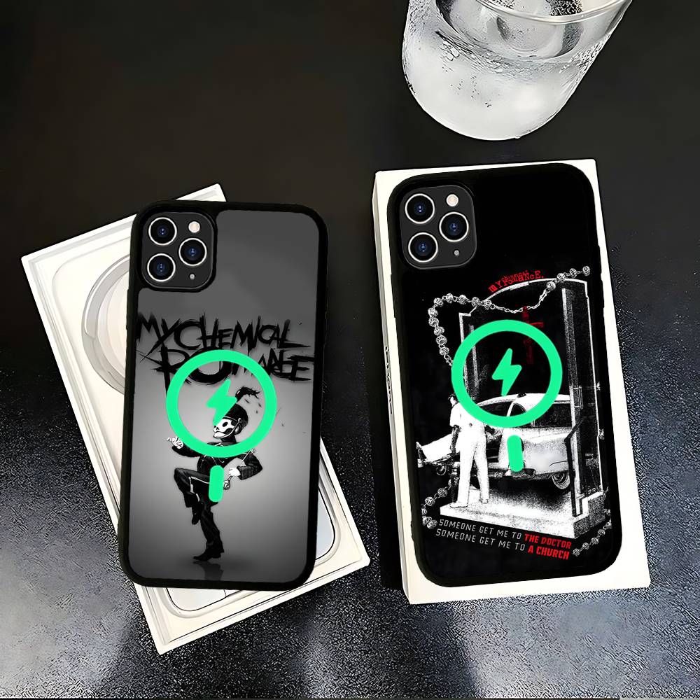 My Chemical Romance Phone Case For IPhone 17 16 Pro Max 15 14 Plus 11 13 12 Shockproof Magnetic For Magsafe Cover