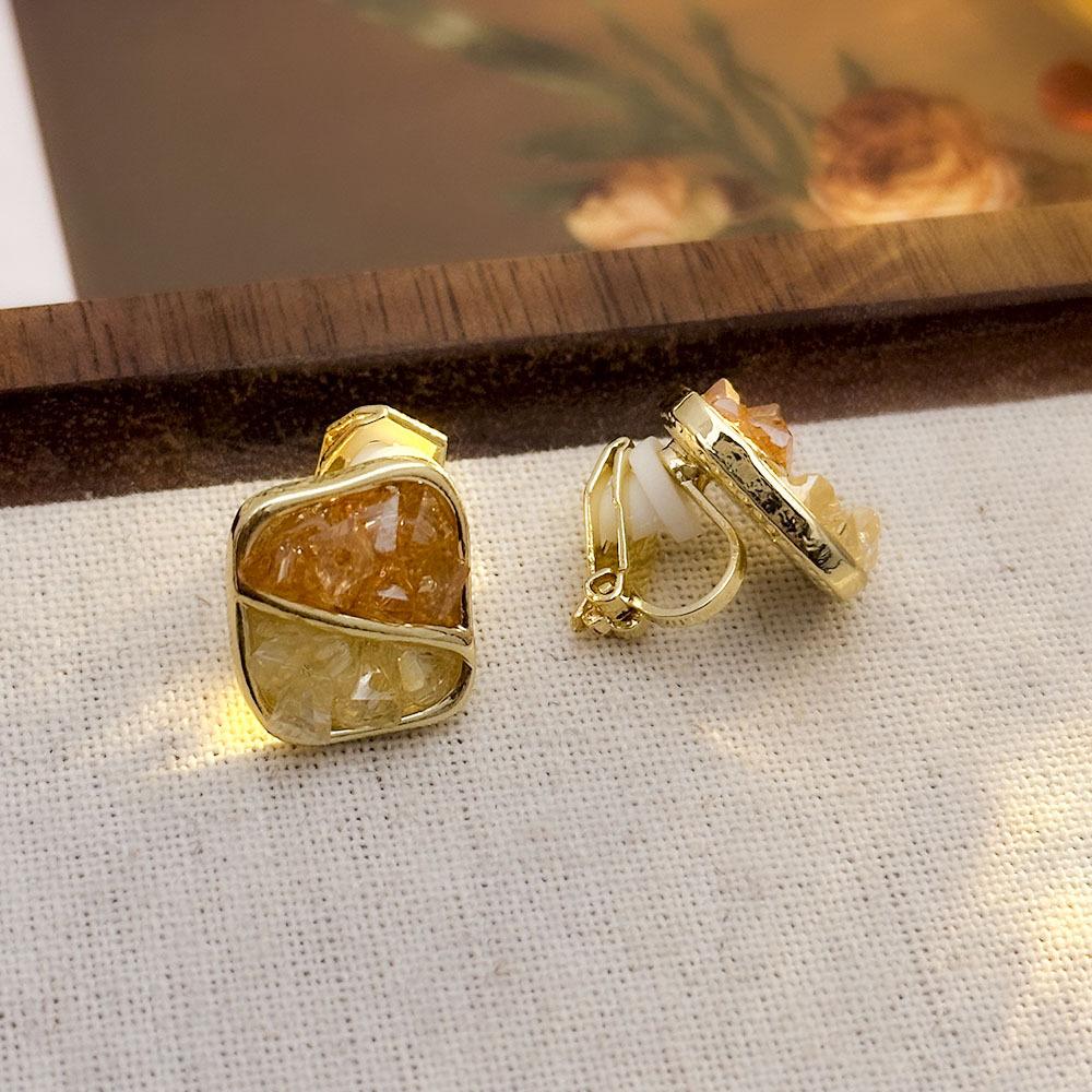 

Роскошные цветные серьги-клипсы со стразами и градиентом без пирсинга, модные серьги