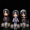 Anime Naruto Akatsuki 10cm Q Edition 3 Stück Uchiha Itachi Niedliches Modell PVC Actionfigur Statue Sammlung Kinderspielzeug Puppe Geschenke
