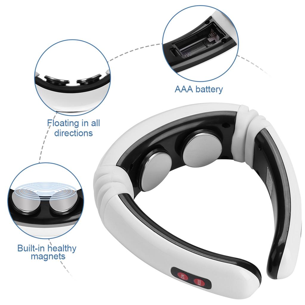 Electric Neck Massager Electric Pulse Magnetic Neck Massager Cervical Vertebra Treatment Shoulder Relax