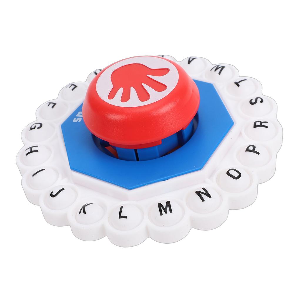 Jogo de Tabuleiro Familiar Rápido 24 Letras Pressionando Alfabeto Jogo de Aprendizagem de Palavras para Festa Vermelho
