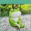 Charming Thoughtful Frog Garden Statue Sculpture For Home Desktop Decoration In Resin