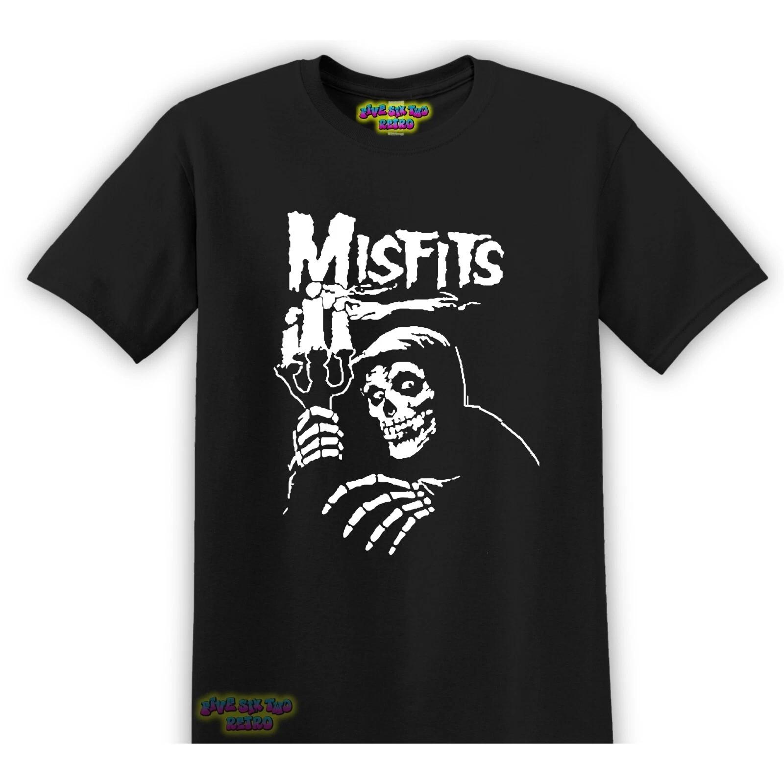 Misfits White Punk, Rock, Band T-Shirt Black S-3XL XXXL