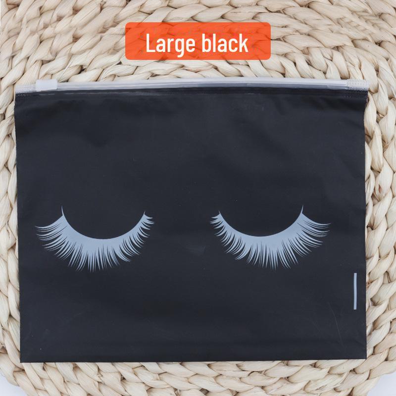 EVA Eyelash Frosted Ziplock Cosmetic Storage Bag