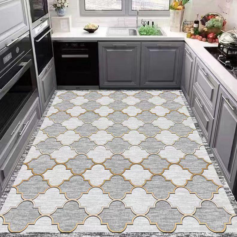 Teppich für Küche PVC Bodenmatte Wasserdicht Lederteppiche Langer Läufer Ölfest Rutschfest Fußmatten Japanische Heimdekoration Teppiche