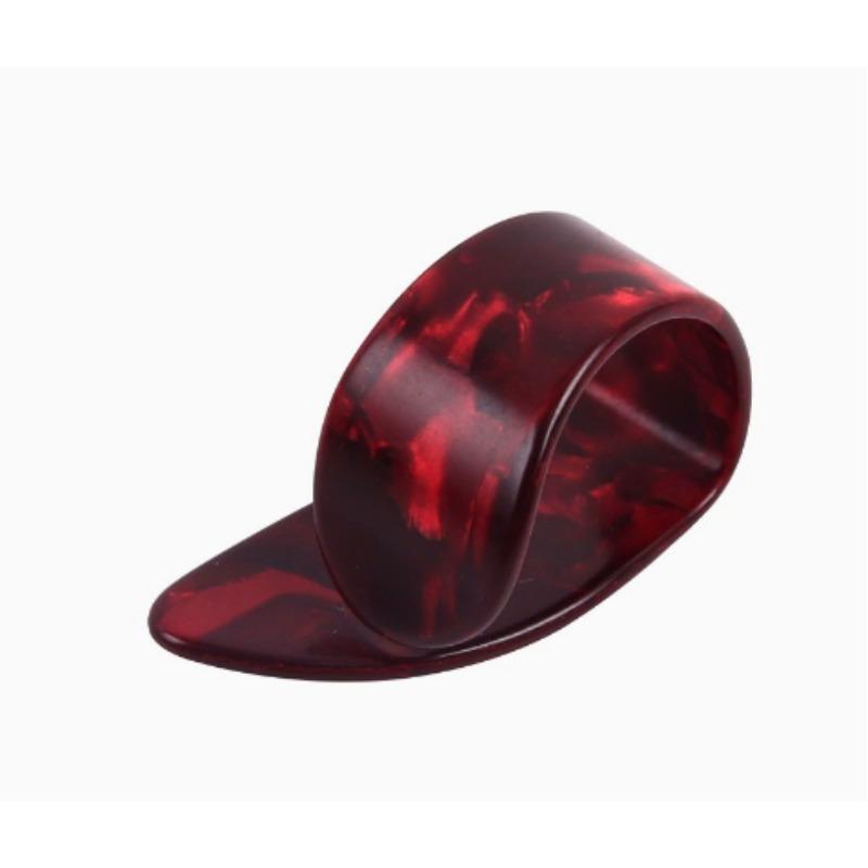 4Pcs Guitar Thumb Picks & Finger Picks,2 Colors Celluloid Flat Thumbpicks /Guitar Replacement Instrument Playing Accessories