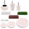 6-Piece Polishing Flap Wheel and Wax Set for Metal Grinding