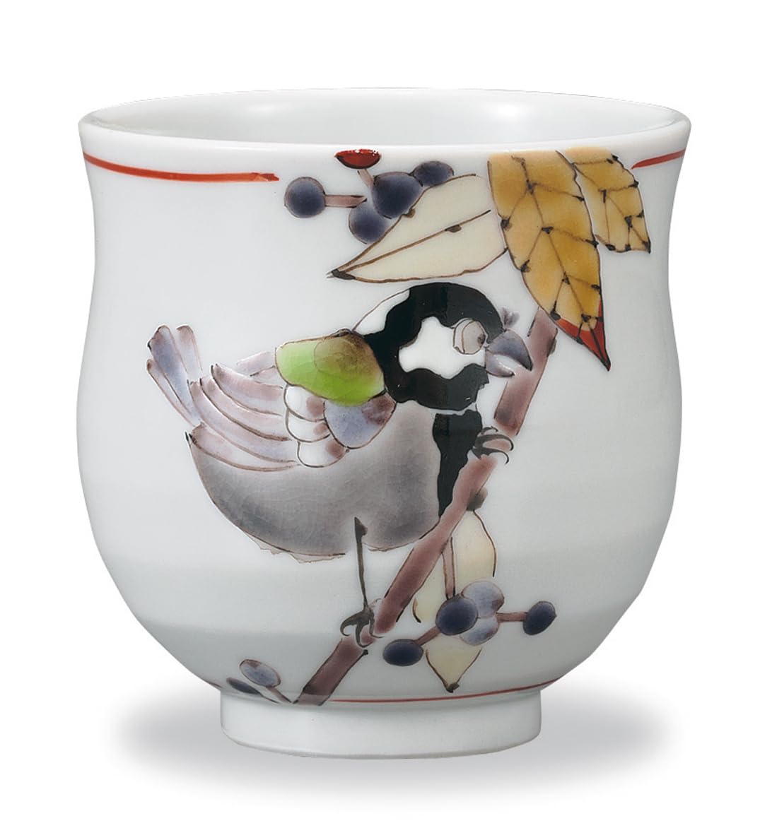 

Kutani ware Iwataya teacup, Murasaki Shikibu and Shijuusuzume AP7-5029