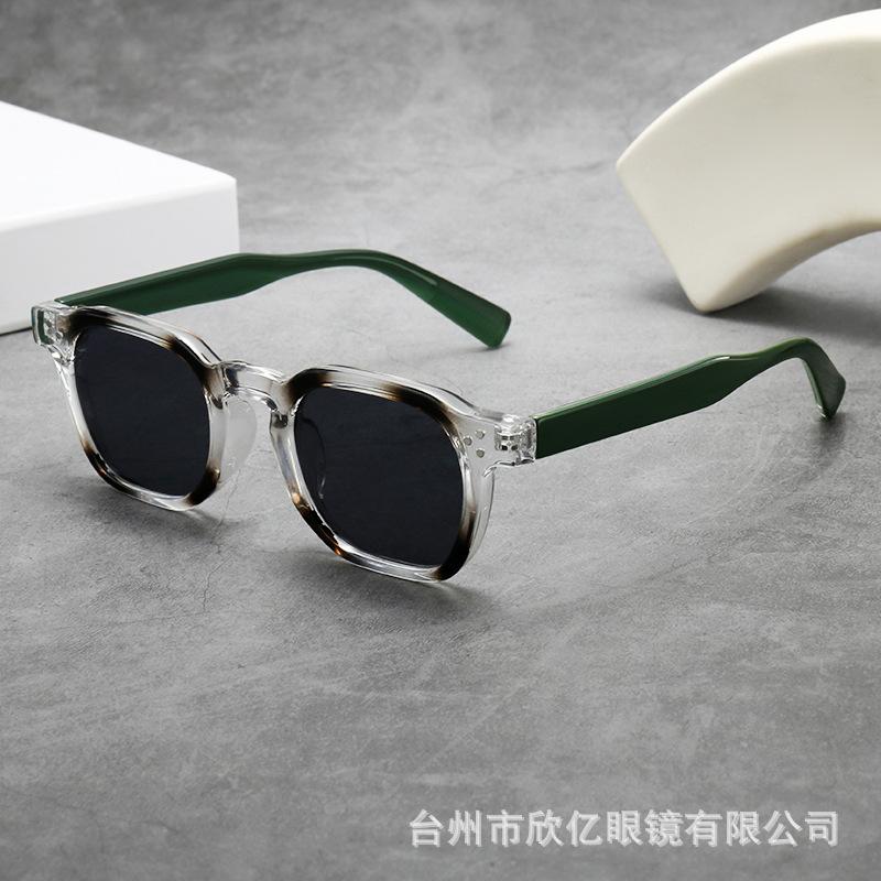 New retro thick oval small frame high-end women's sunglasses, sun protection, ultraviolet men's sunglasses