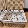 Household Rattan Woven Storage Box For Toys Snacks And Miscellaneous Items Desktop Cosmetic Storage Box