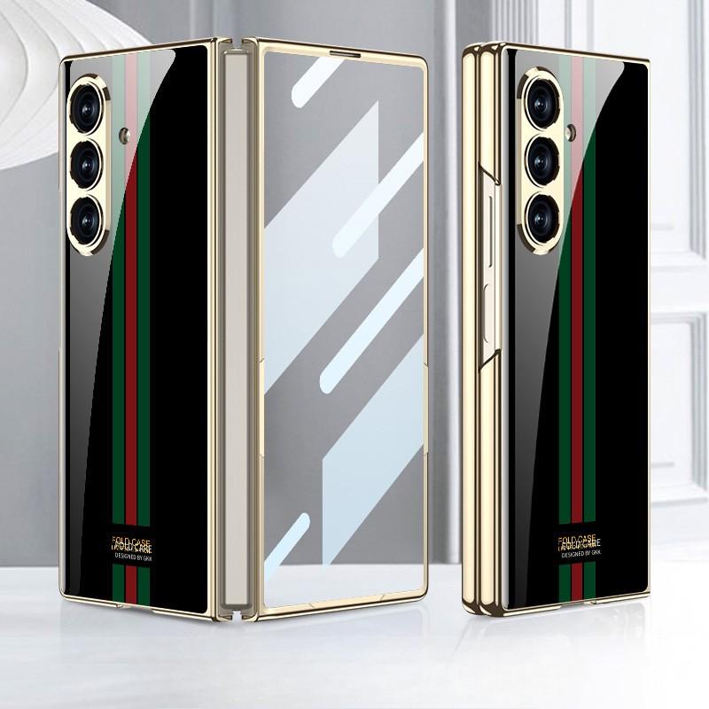 Für Samsung Z Fold 7 Handy Galvanisiertes Voll Schachbrettmuster Handyhülle