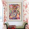 30x40cm Oil  Canvas Diy 5D      Material  Kit Elephant-shaped Pattern Full Rhinestone Embroidery Home Decoration