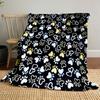 Colorful Paw and Heart Pattern print blanket soft and cozy perfect for the living room bed sofa or a nap,gift
