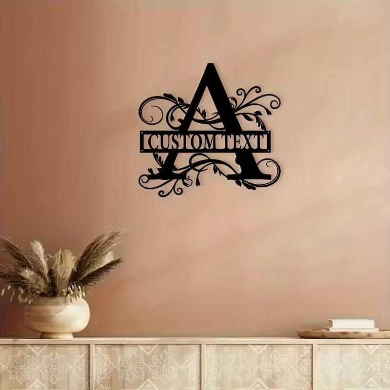 Custom Metal Letter Wall Art,in Bohemian Style, Personalized Perfect for Farmhouse Kitchen And Living Room Decor,Metal Sign