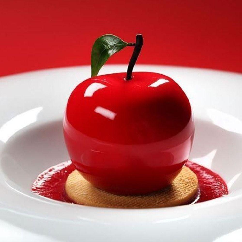 8/15-Kammer Puddingform Hitzebeständige Backform Tragbare Apfel-Silikonform Schokolade