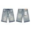 Trendige Marke PURPLE BRAND JEANS Europäische und amerikanische High-Street-weite vielseitige Jeans-Shorts für Männer und Frauen