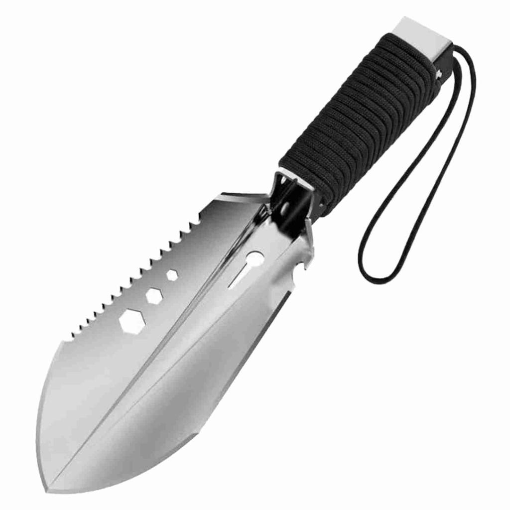8 in 1 Multi Tool Camping Shovel Outdoor Portable Hand Shovel with Storage Pouch for Hiking Backpacking Gardening