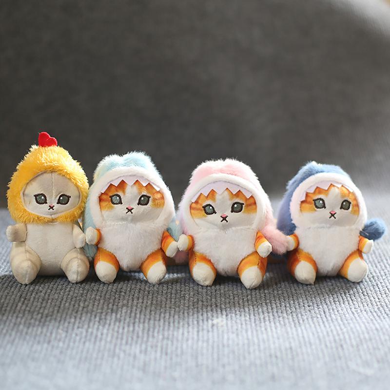 Cute Shark Cat Fried Cat Plush Doll Pendant Doll Beautiful Room Car Bag Decoration Pendant Opening Holiday Gift