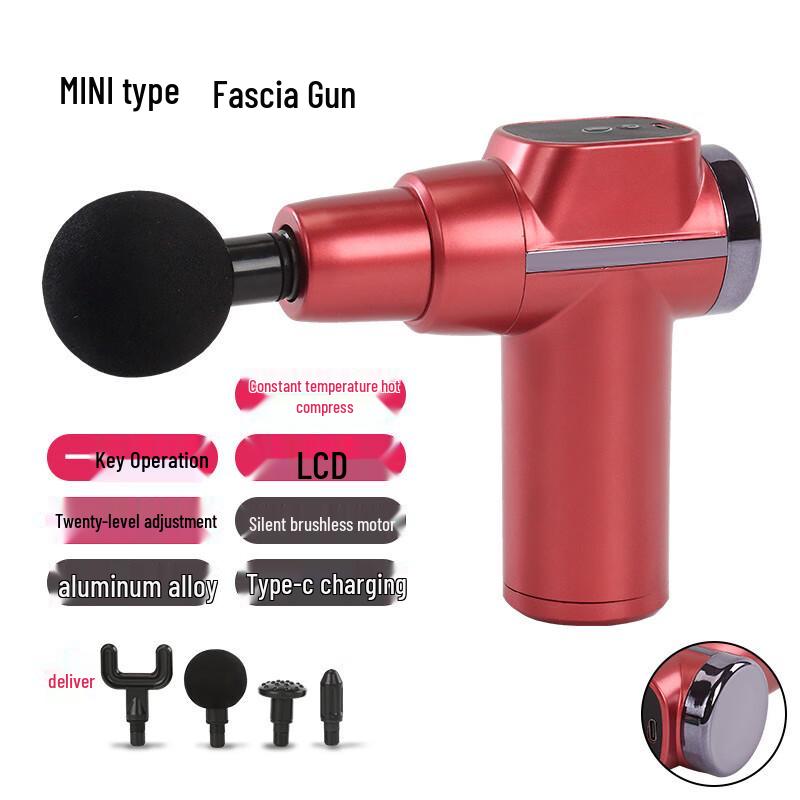 Rongtai Mini Heated Percussion Massage Gun CN plug (adapter included)