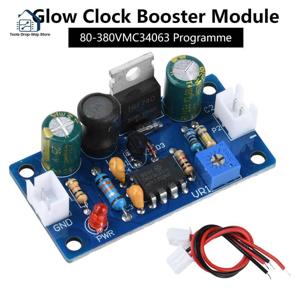 DC9-12V to 150-280V Adjustable Boost Module Buck Boost Voltage Converter Glow Tube Power Module Power Supply Switch Board