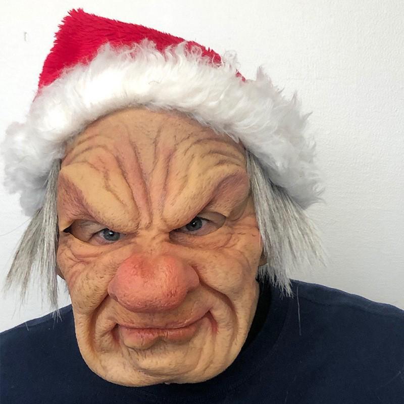 Realistic Latex Halloween Mask: Young Man with Wig